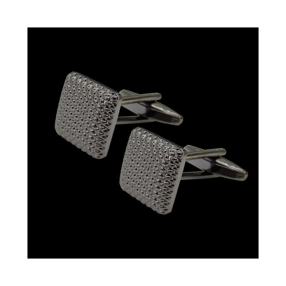 High French Shirt Cufflinks Carving Square Cuffs Button Copper Material Cuff-Links Men's Suit Accessorie Jewelry