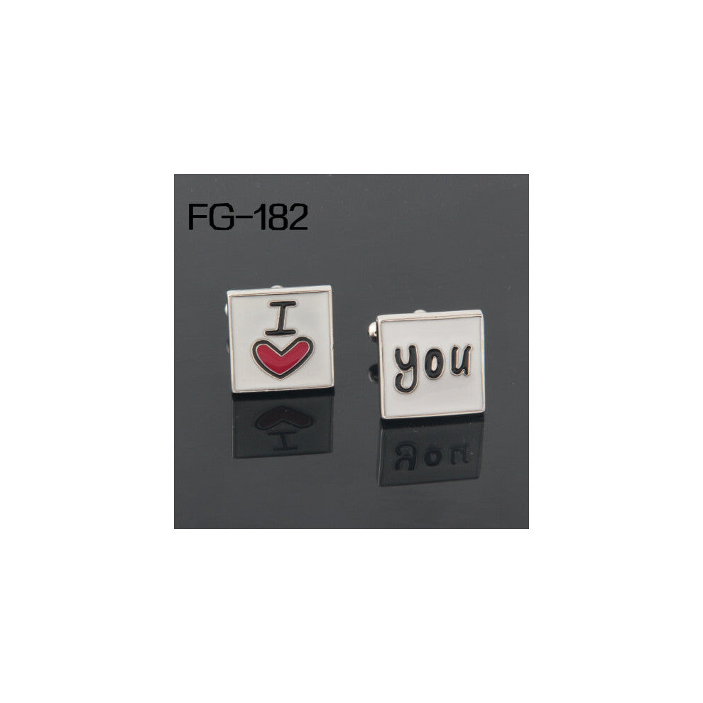 Cufflinks SHIPPING:High Cufflinks For Men FIGURE 2016Cuff Links I Love You Wholesales