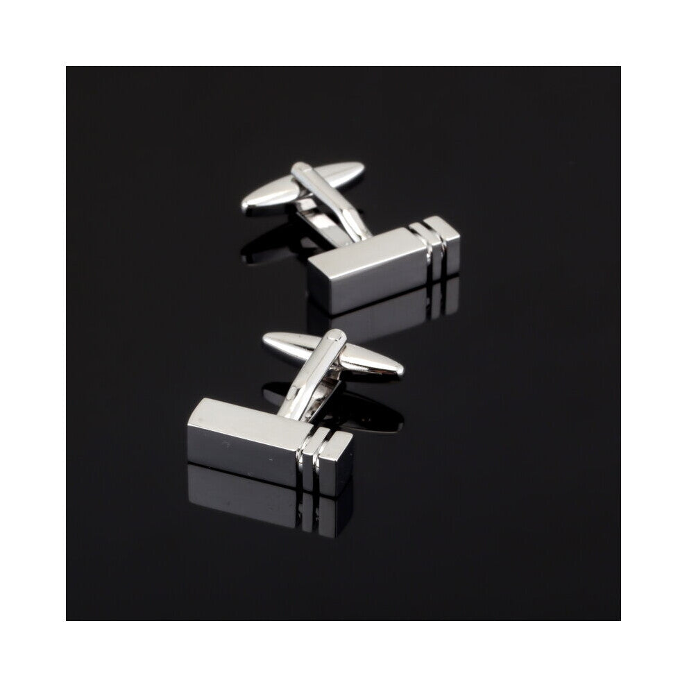 XK294 High men's Wedding Silvery Cufflinks laser metal Cufflinks crazy promotions