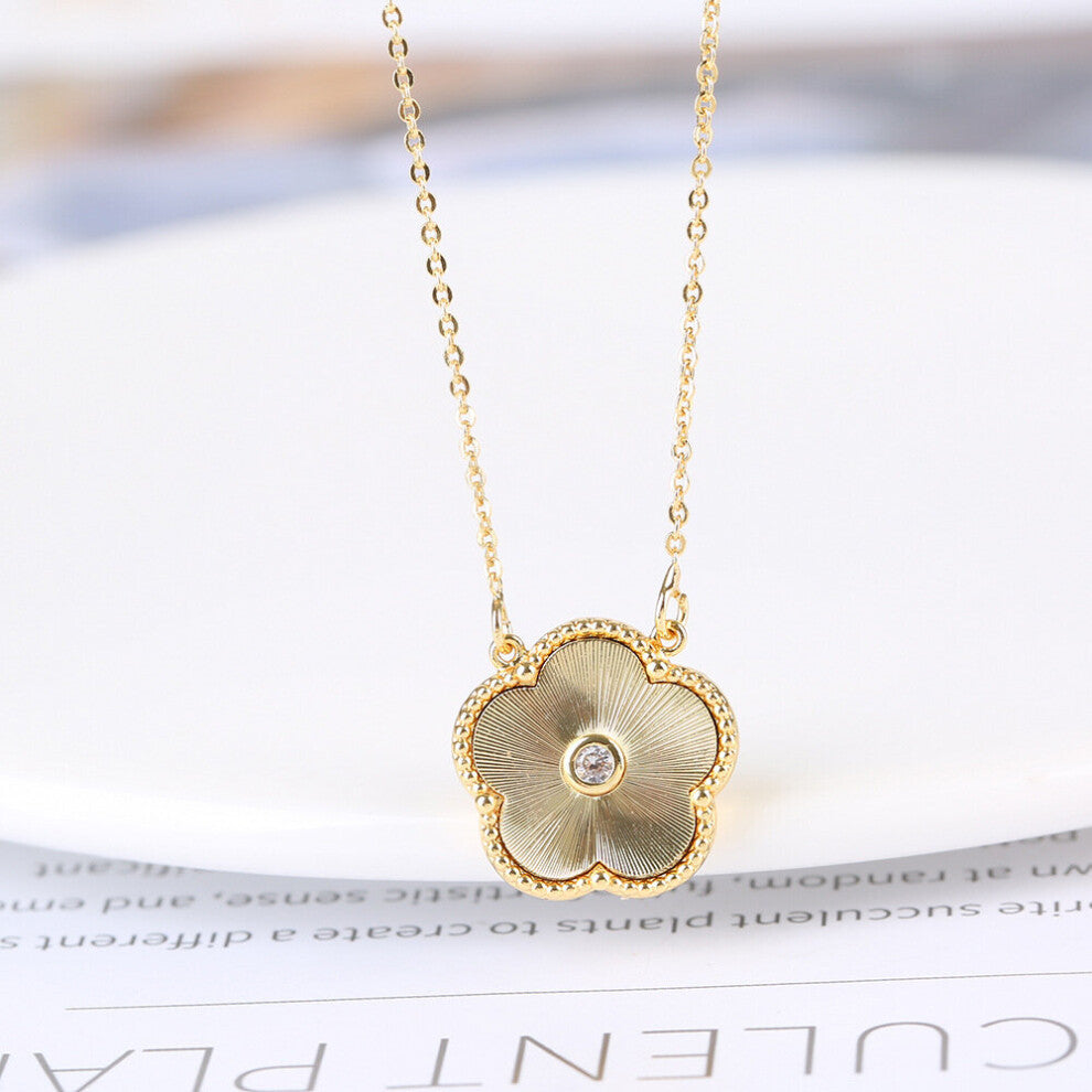 4pcs-Set Clover Necklace-Earrings-Ring-Bracelet Four Leaf Clover Jewelry for Woman Party Gift