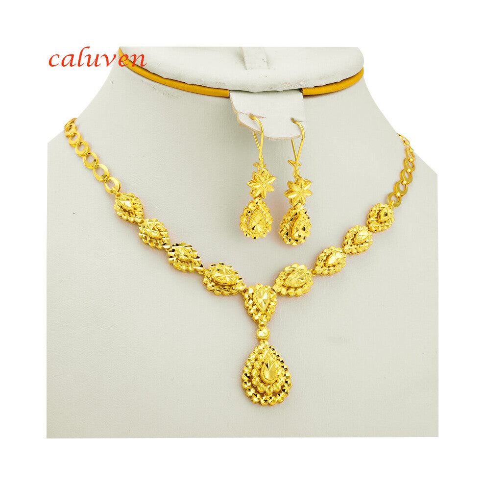 Ethiopian Jewelry sets for Bride Arab Africa for Women Wedding Necklace-Earrings