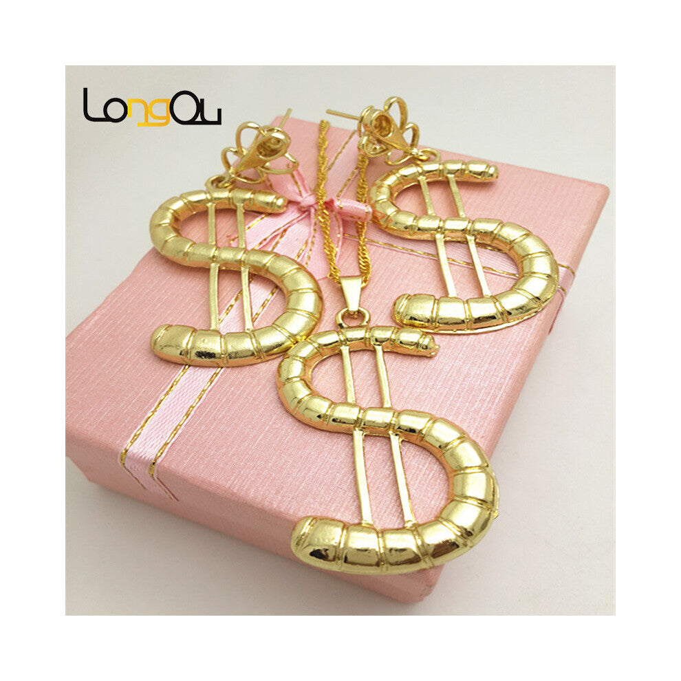 jewelry earring Gold-color long swing women S shape earrings wedding party in Brazil