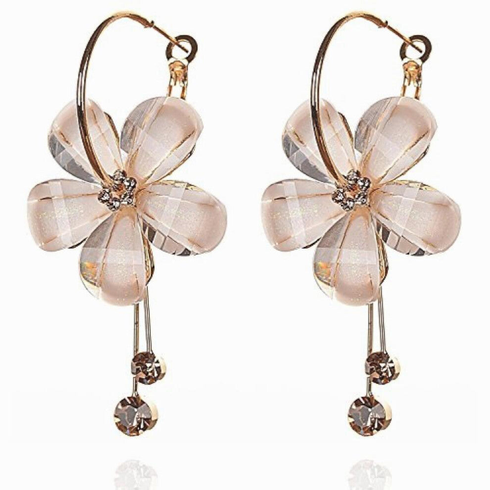 Hoop Earrings for Floral Shaped Hoops Big Bali Birthday & Anniversary Wife