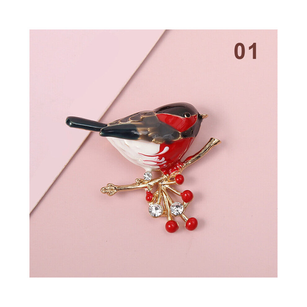 22 Styles Multicolor Bird Brooch Party Dinner Meeting Daily Scarf Suit Pins Cardigan Clothes Bag Jewelry Decoration Gift