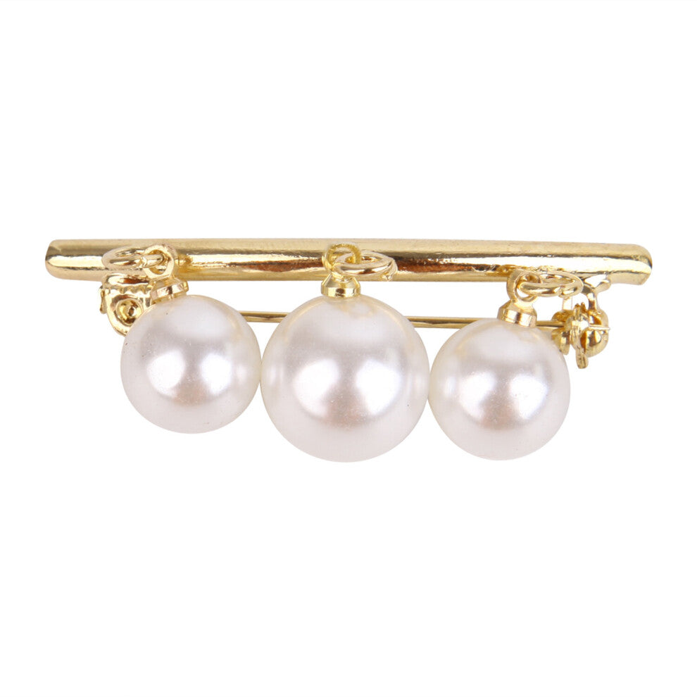 Pearl Brooches Women Clothes Coat Decoration Sweater Cardigan Clip Brooch Jewelry for Women Girl Party Decoration