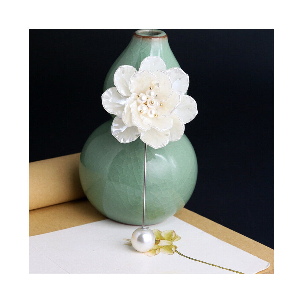 Vintage Bee Rhinestone Pearl Flower Brooches Crystal Jewelry Needle Cardigan Sweater Lapel Pins Scarf Buckle Accessories