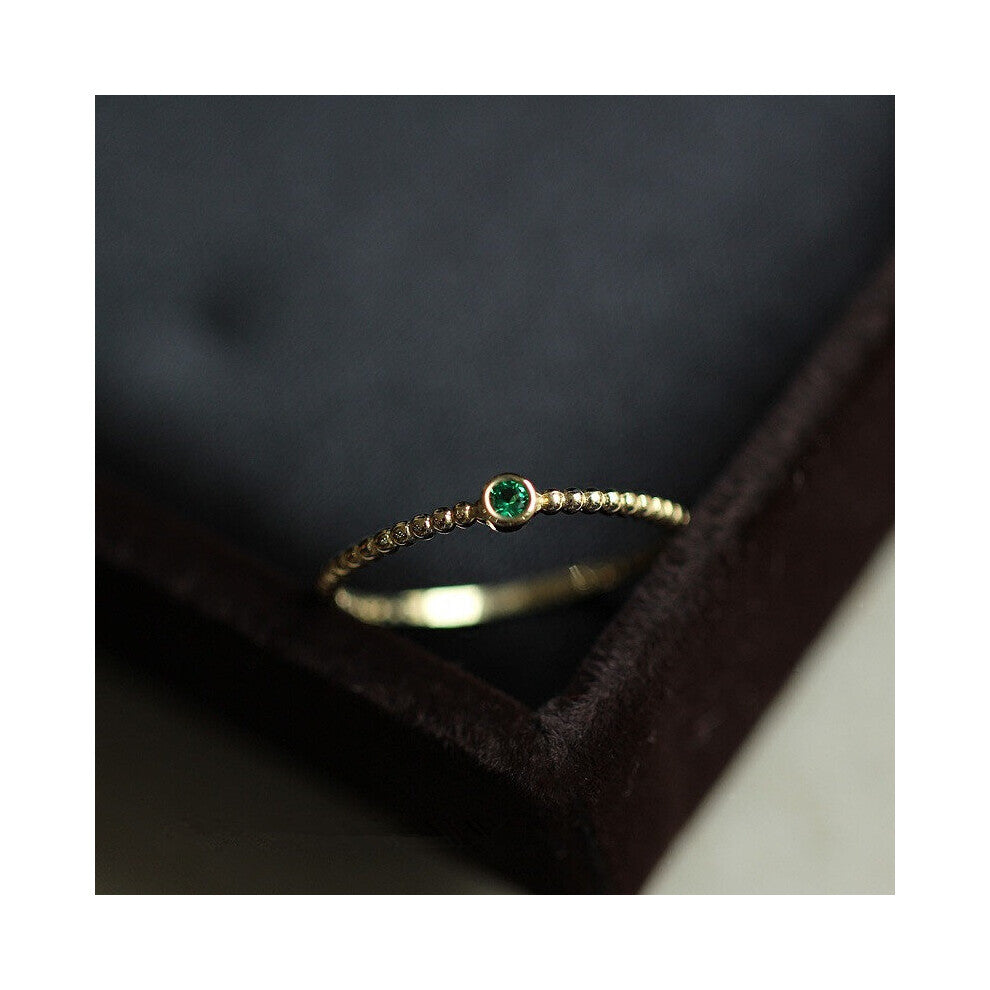 925 Sterling Silver Vintage Emerald Ring Women Light Wedding Engagement High-end Jewelry Girlfriend Gift