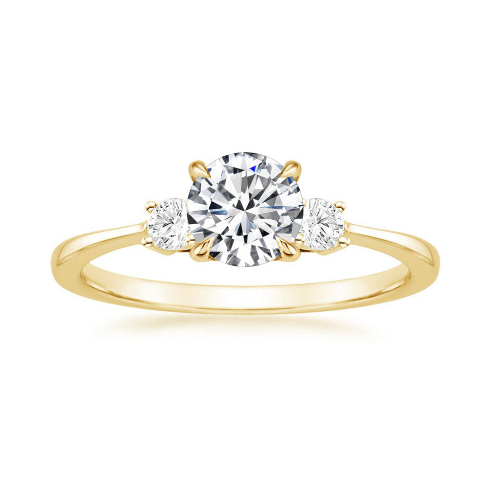 Zircon Crystal 925 Sterling Silver Ring for Women Wedding Engagement Finger Rings Fine Jewelry Anillo