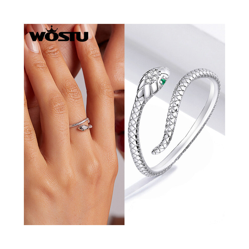 Real 925 Sterling Silver Open Ring Finger Adjustable Size Wedding Rings For Women Engagement Silver Jewelry Gift