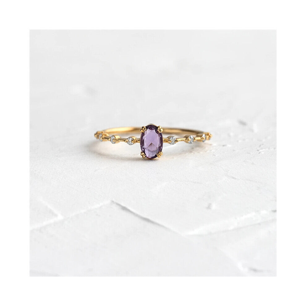 Colorful Zirconia Plated Ring for Women Real 925 Sterling Silver Wedding Engagement Lady Fine Jewelry Anillos