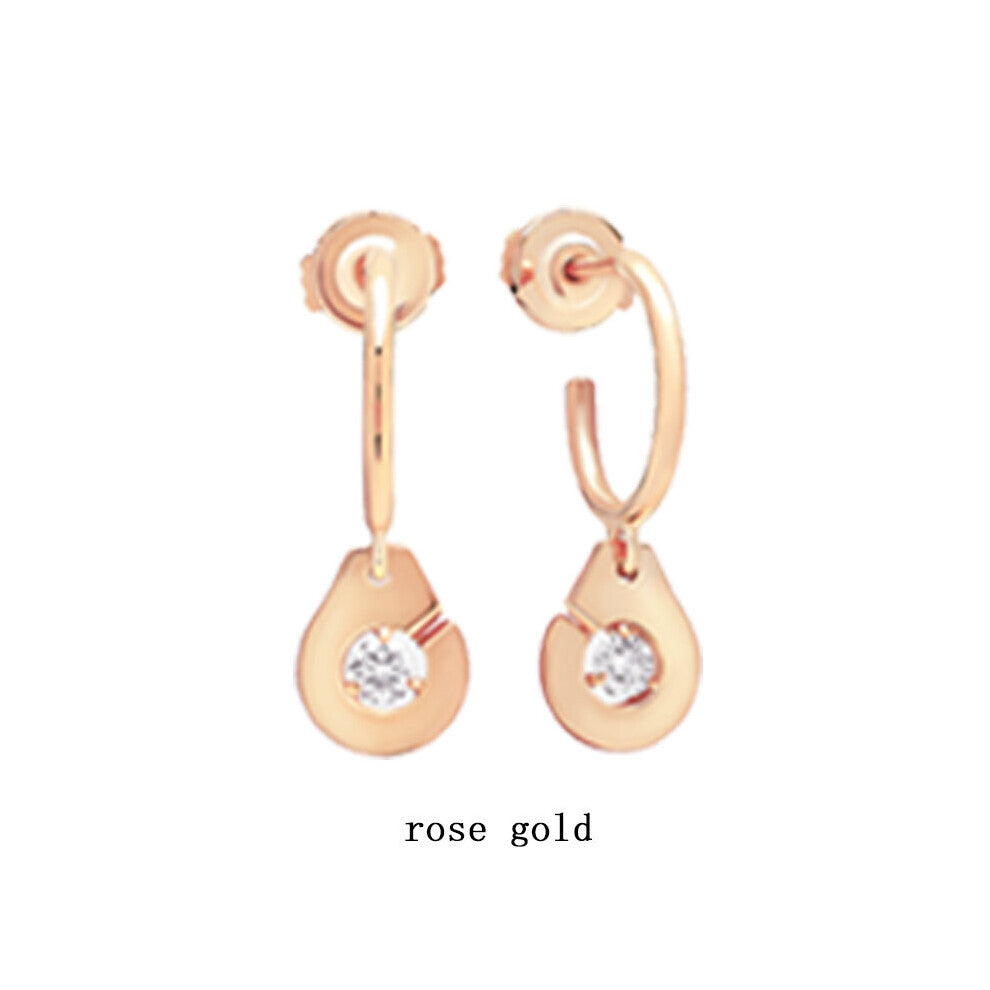 Paris Light Dv Handcuffs Bracelet 18k Plated Bracelet French Craft Women's Earrings Necklace