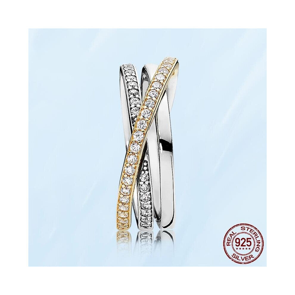 Women Rings Classic 925 Silver Rose Daisy Flower Ring Fit Women Engagement Jewelry Gift