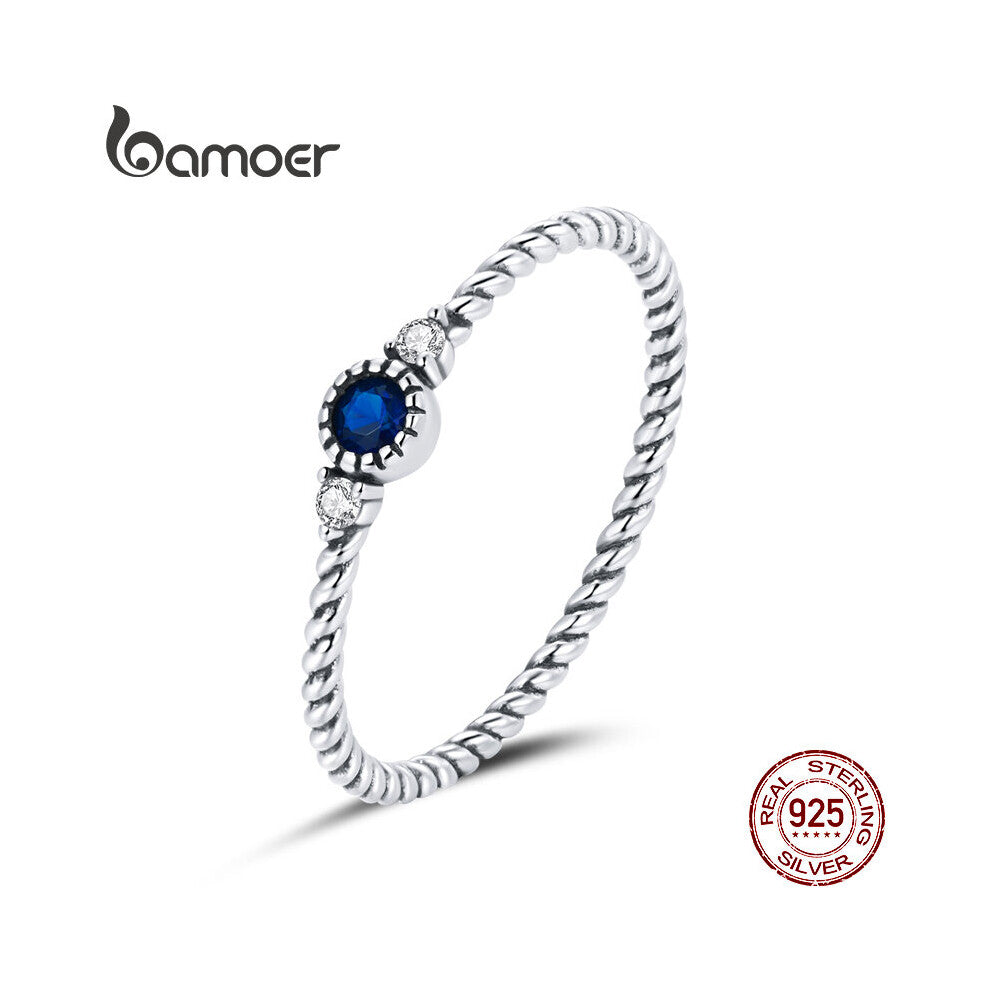 Zircon Finger Rings for Women 925 Sterling Silver Retro Engagement Wedding Jewelry Accessories SCR693