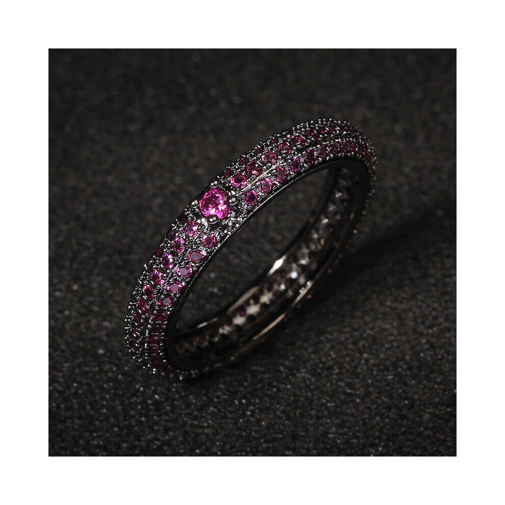 s925 silver Colorful zircon ring for women full zircon wedding party engagement jewelry ring