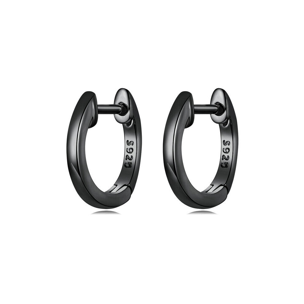 Sterling Silver 925 Hoop Earrings for Women 2 Tiny Ear Hoops Rose Female Jewelry Brincos SCE808