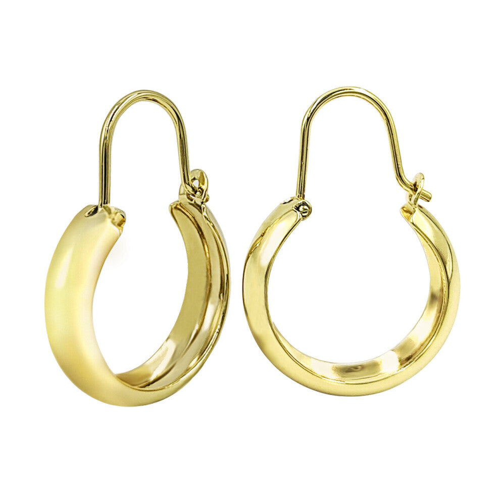 Agsnilove Hoop Earrings 14K Gold-Plated Huggie Earings Jewelry for Women Vintage Encanto Hoops Lady