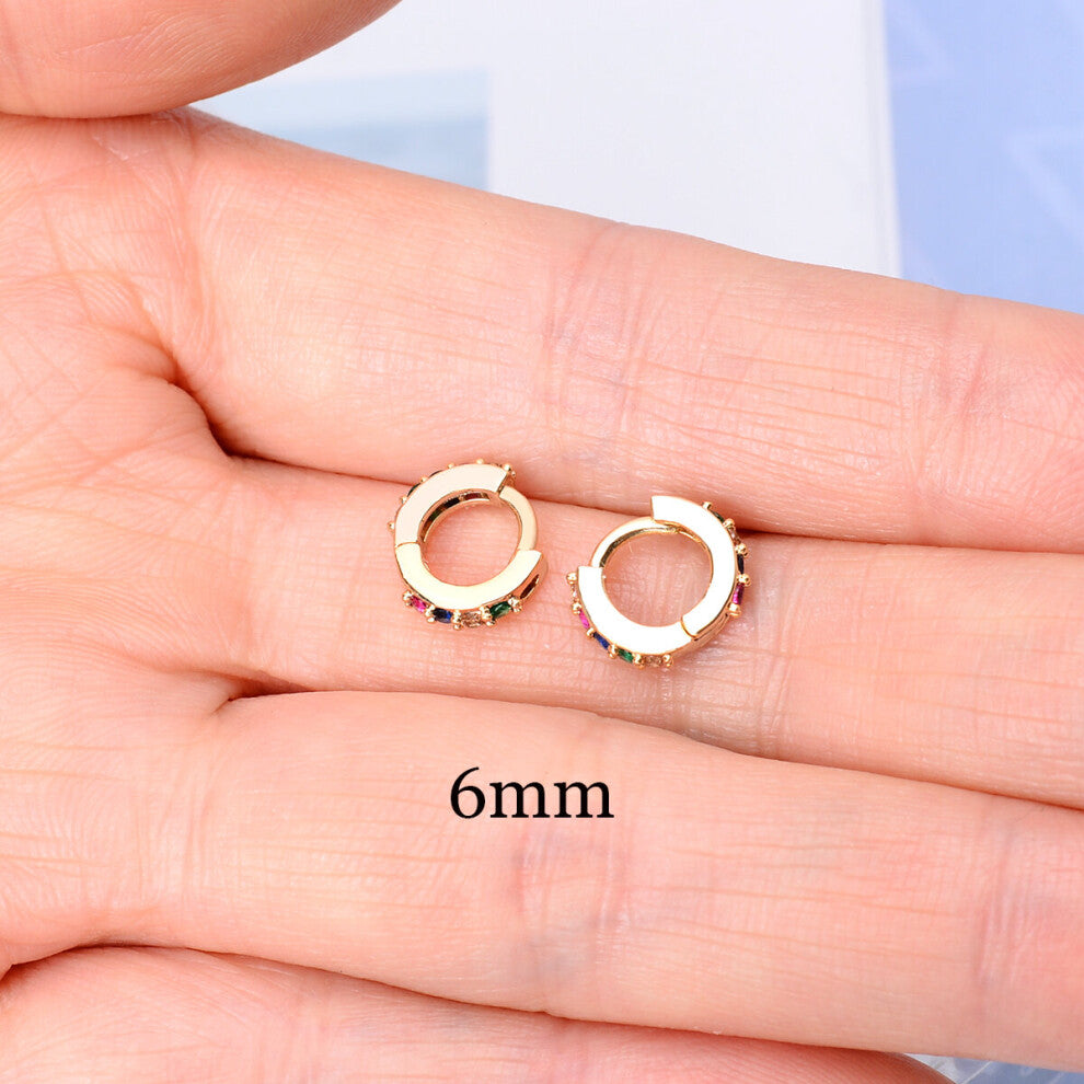 Small Girls Hoop Earring Tiny Ear Ring Cartilage Huggie Piercing Hoop Stud Conch Earlobe Tragus Circle Women Hoops