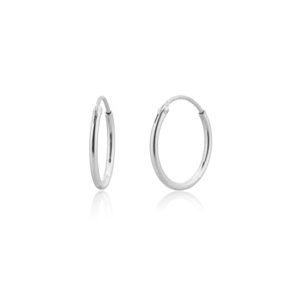 925 Sterling Silver Slim Hoops 14mm 24mm 28mm Thin Circle Wedding Rock Punk Wedding Jewelry Tiny Gift