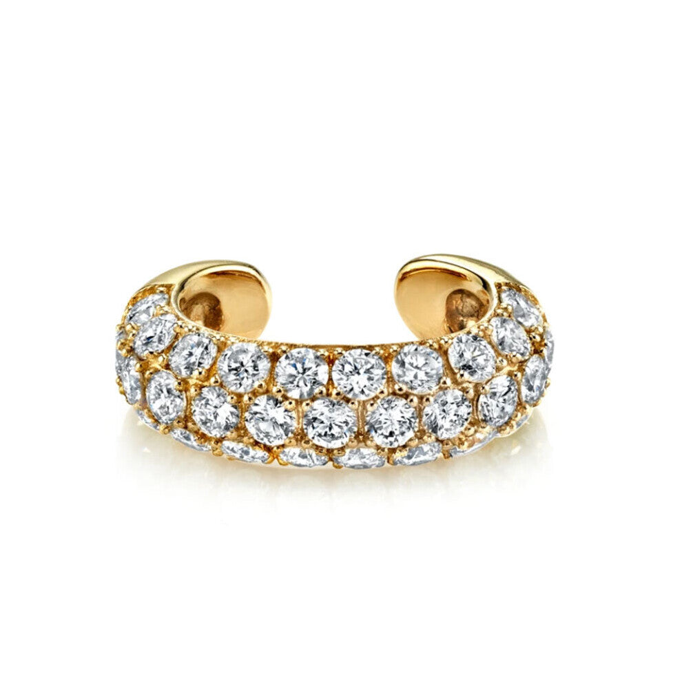 Colorful Stones Round Clip on Earrings for Women Girls Glossy Earrings No Piercing Ear Cuffs 925 Sterling Silver Jewelry