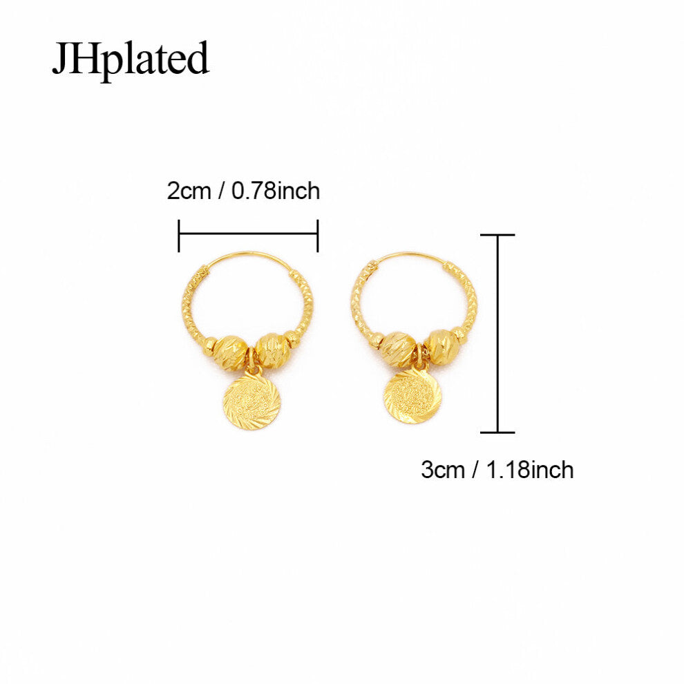Earrings earings Saudi Arabia Hoop for Women-Girls Jewelry African wedding Party wife hoops pircing earing