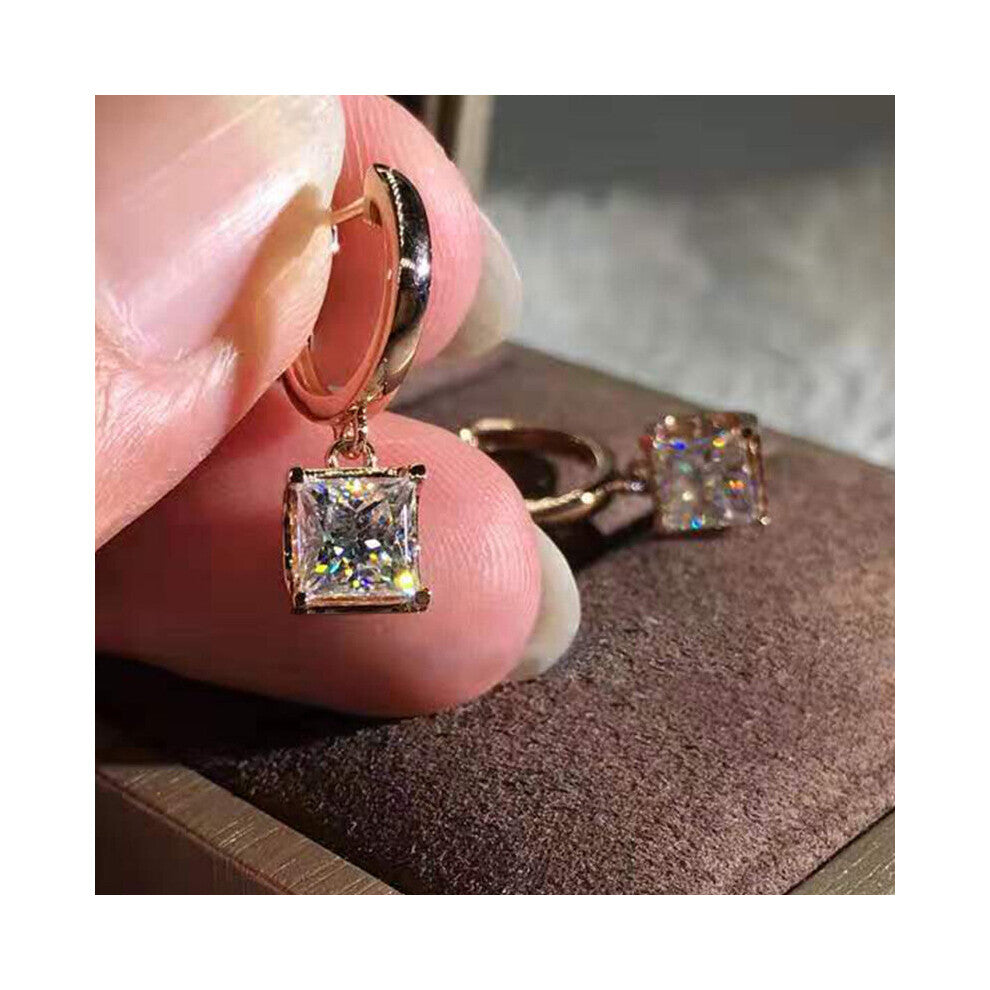 Jewelry for Women Heart Crystal Dangle Earrings for Women Bridal Wedding Engagement Earring Birthday Anniversary Gift