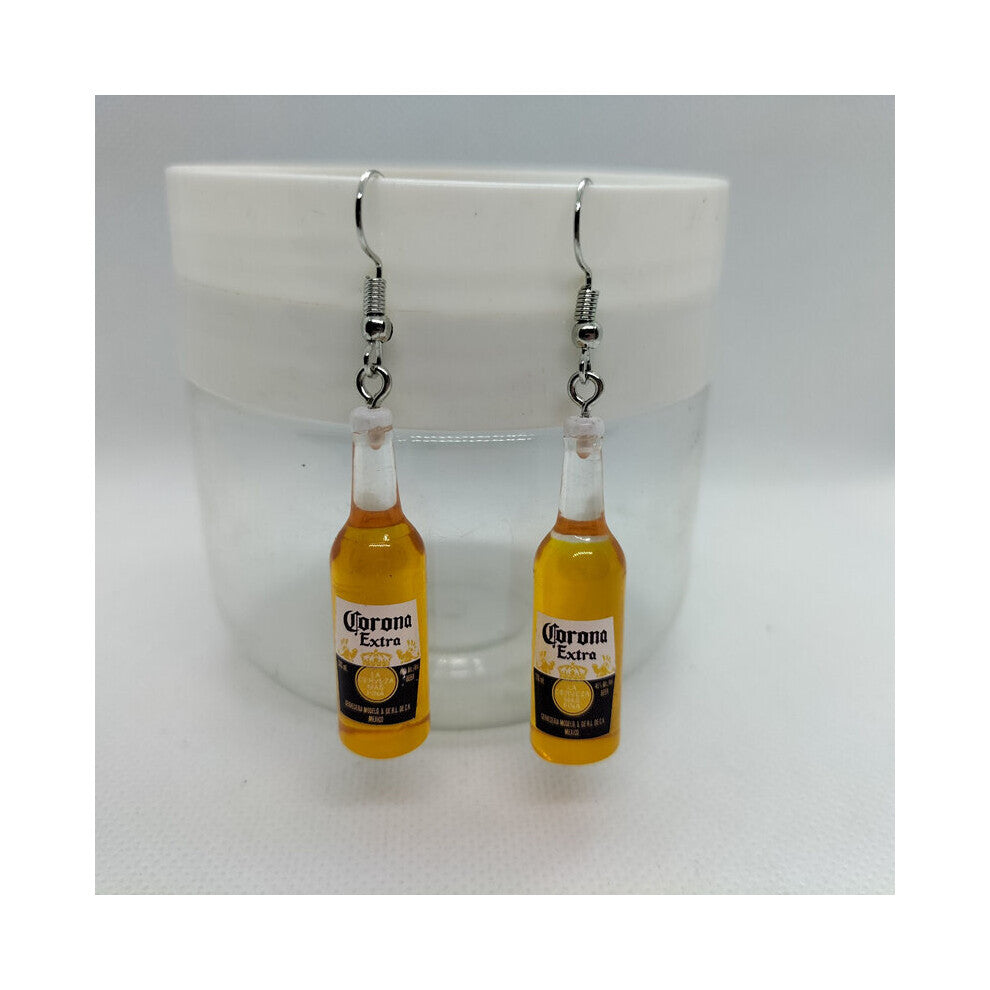 Yungqi Resin Beer Bottle Earring Creative Simulation of Mineral Bottles Earrings Earrings Womens Jewelry