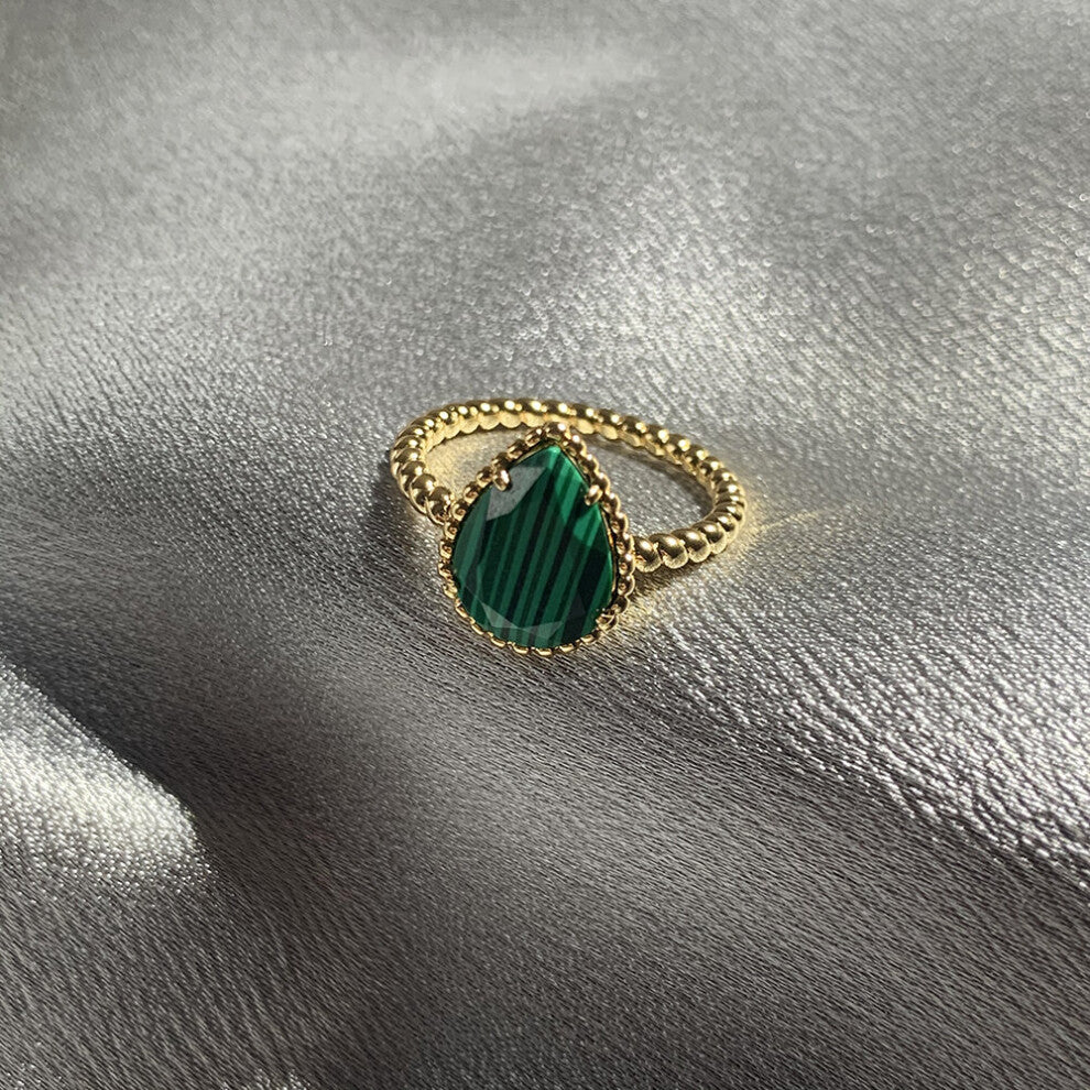 Pure 925 Sterling Silver Jewelry For Women Water Drop Rings Colorful Gemstone Engagement Wedding High Jewelry