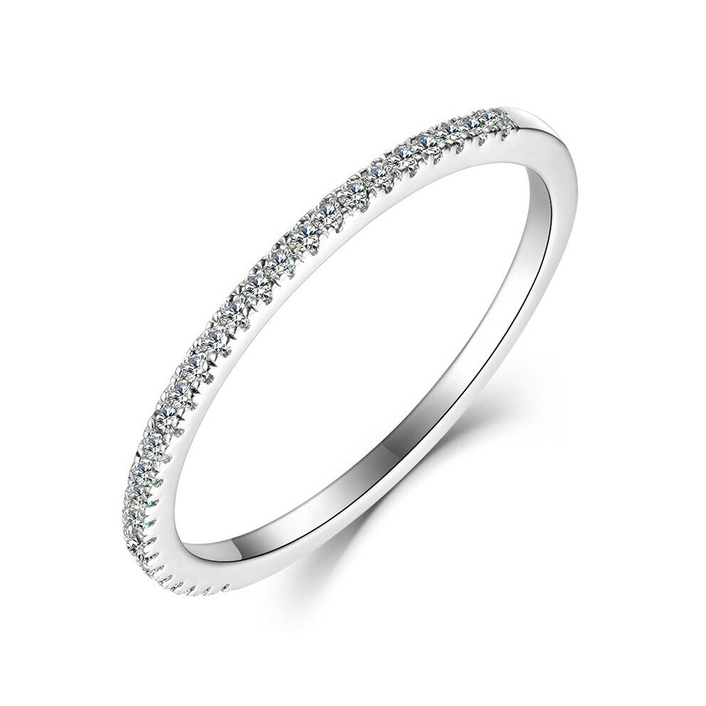 Kuololit Wedding Rings for Women Girls Solid 925 Sterling Silver 5A Gemstone Band Engagement Size 10 Rings Fine Jewelry