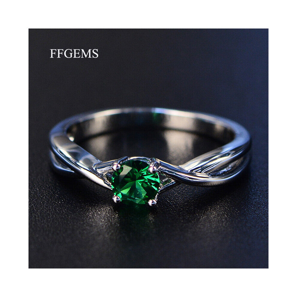 FFGems Gemstones Amethyst Silver Ring Sapphire Ring Silver 925 Jewelry Aquamarine Rings For Women Engagement Rings