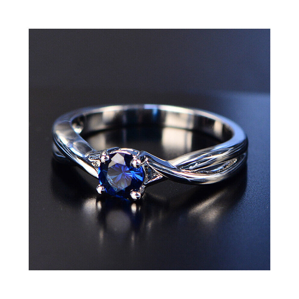 FFGems Gemstones Amethyst Silver Ring Sapphire Ring Silver 925 Jewelry Aquamarine Rings For Women Engagement Rings