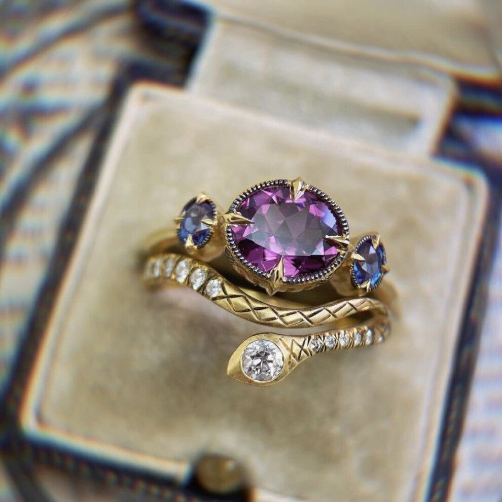Vintage Amethyst Rings for Women S925 Jewelry Ring Wedding Engagement Party Gemstone Fine Jewelry Gift silver 925 rings