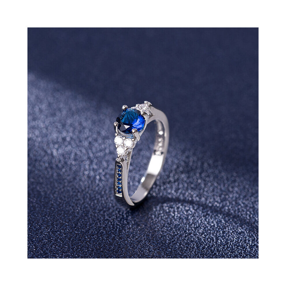 Rings 925 Silver Jewelry with Sapphire Zircon Gemstones Accessories for Women Wedding Engagement Finger Ring Wholesales