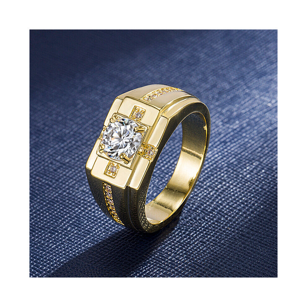 Men Rings 925 Silver Jewelry with Zircon Gemstones Open Finger Ring for Wedding Engagement Component Arrival