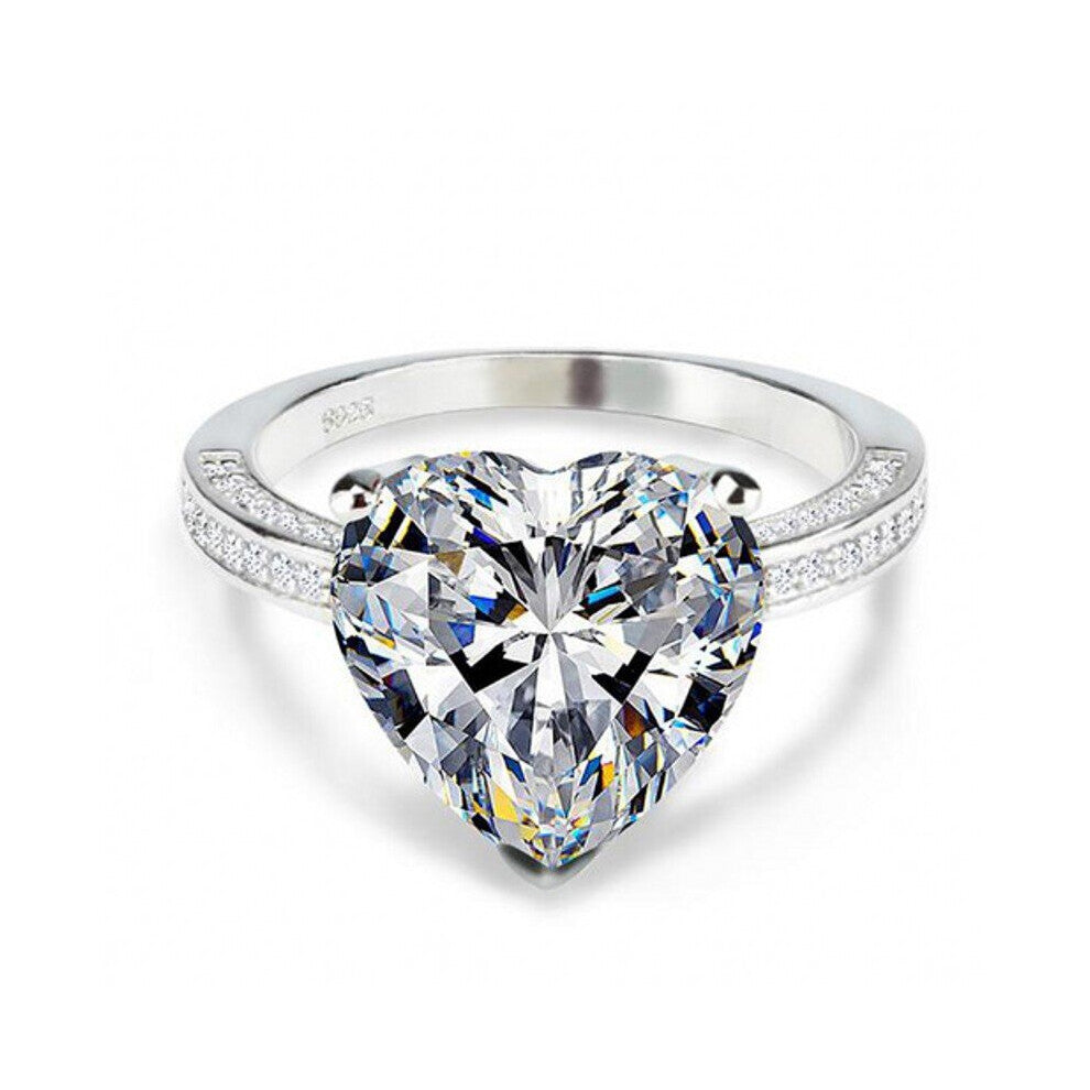 Emerald cut 2ct Diamond cz Ring 925 Sterling silver Promise Engagement Wedding Band Rings for women Gemstones Party Jewelry Gift