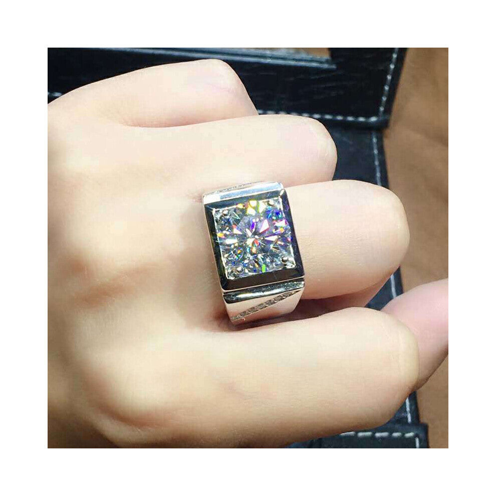 ANGEL Created Moissanit Couples Rings CZ Gemstone Ring for Wedding Jewelry Engagement Gift