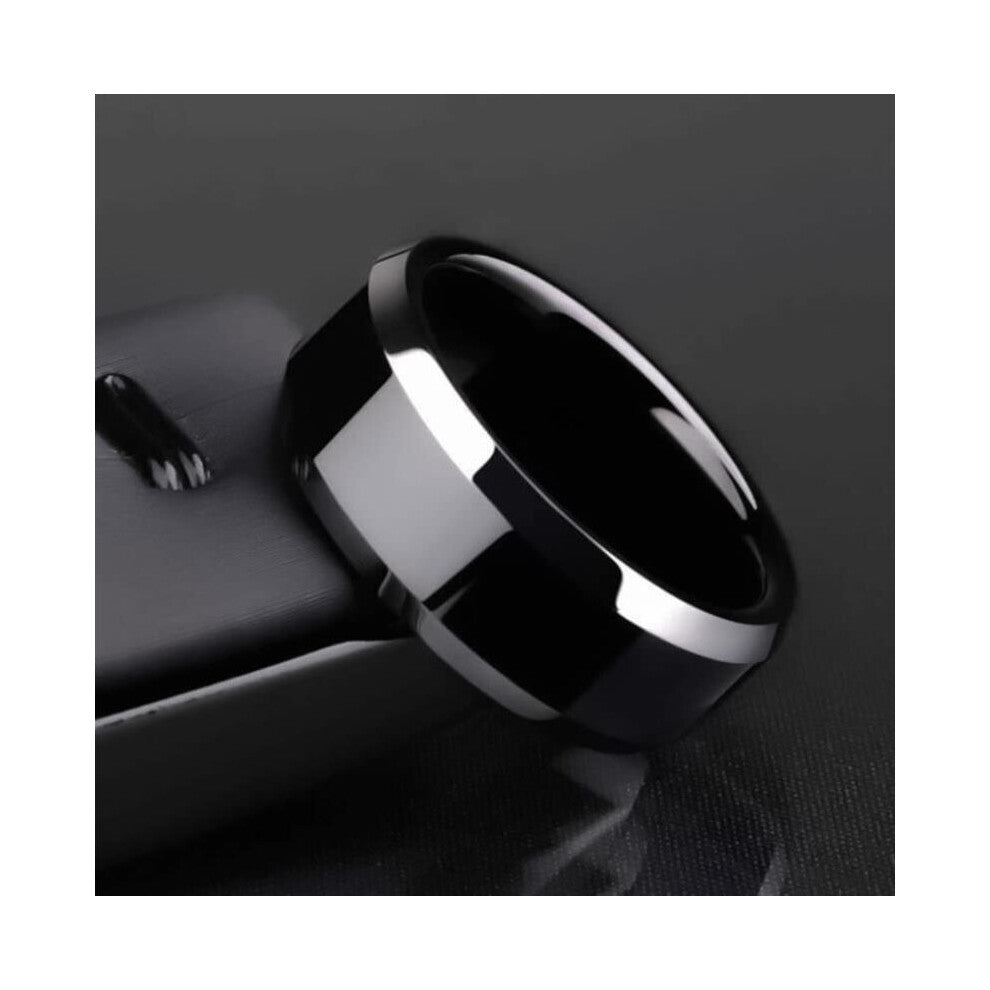 Charm Jewelry Ring for Men Women Stainless Steel Rings Wedding Engagement Band Matte Male Jewelry
