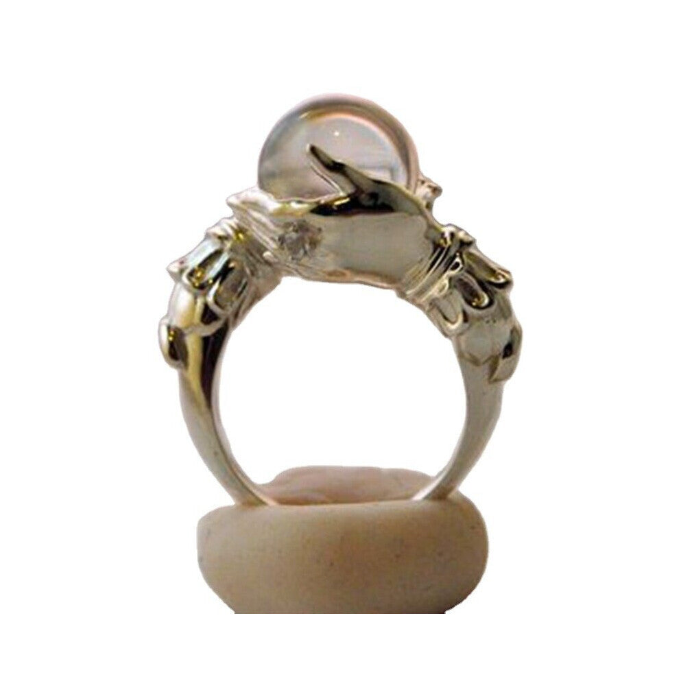 Pearl Couple Rings Engagement Rings for Women Jewelry Wedding Banquet Anniversary Gift