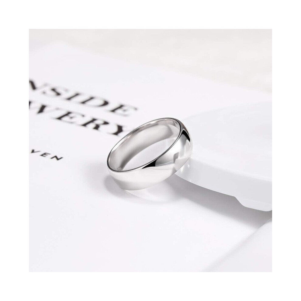 Tigrade 2-4-6mm Women Silver Ring High Polished Wedding Band 925 Sterling Silver Rings Engagement Bague Female Jewelry