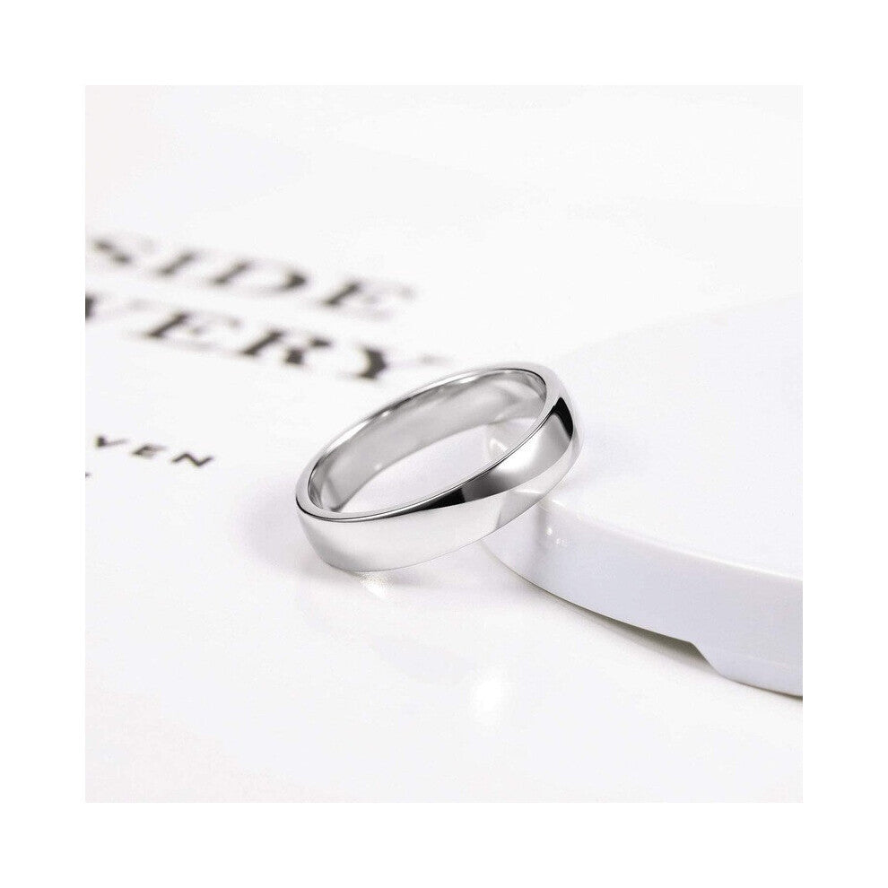 Tigrade 2-4-6mm Women Silver Ring High Polished Wedding Band 925 Sterling Silver Rings Engagement Bague Female Jewelry