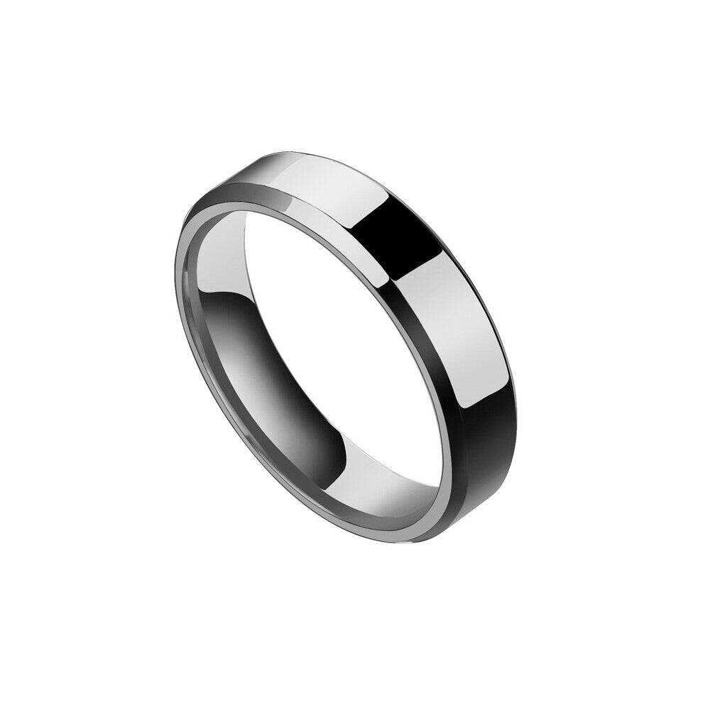 Atoztide Personalized Engraved Name Couple Rings Stainless Steel Women Men Wedding Band For Engagement Gift