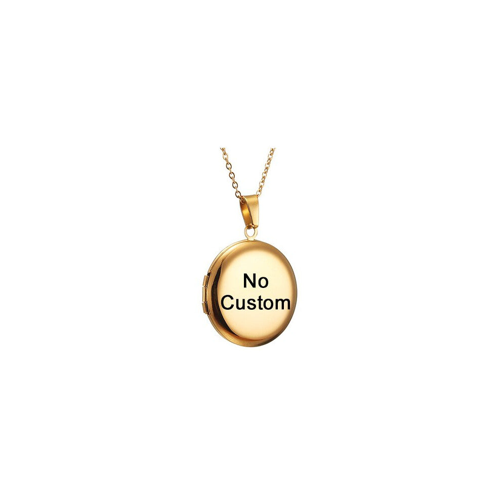 (Black, 35cm) Photo Locket Necklace Name Photo Valentine Lover Gift Mother Daughter Baby Family Personalizd Chokers Necklaces Jewelry