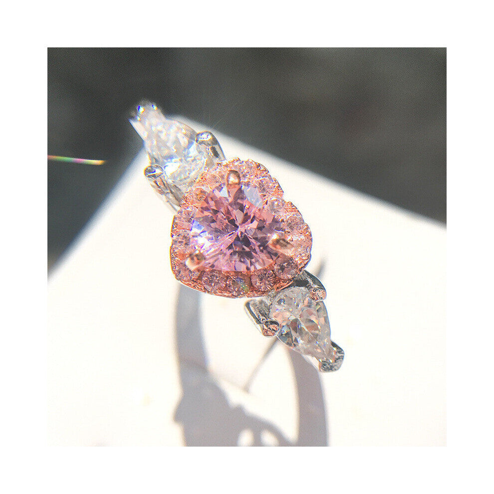 CC Jewelry Rings For Women Cubic Zirconia Charms Bridal Wedding Engagement Ring Drop