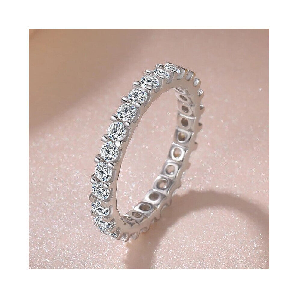 S925 Silver Rings For Women Cubic Zirconia Ring Bridal Wedding Engagement Jewelry