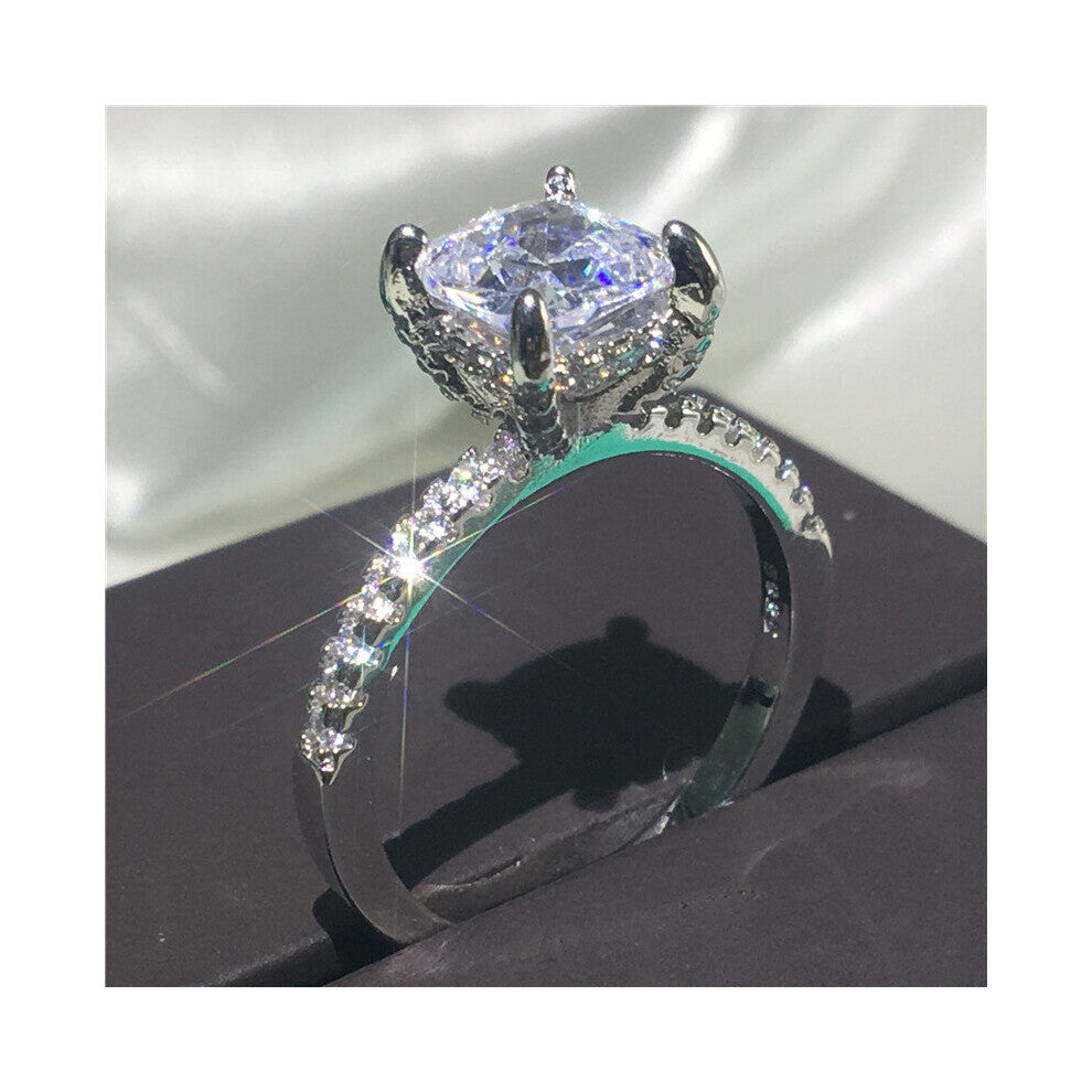 40 Styles Promise ring Real Filled AAAAA Cz Stone Statement Party Wedding Band Rings for women Engagement Jewelry