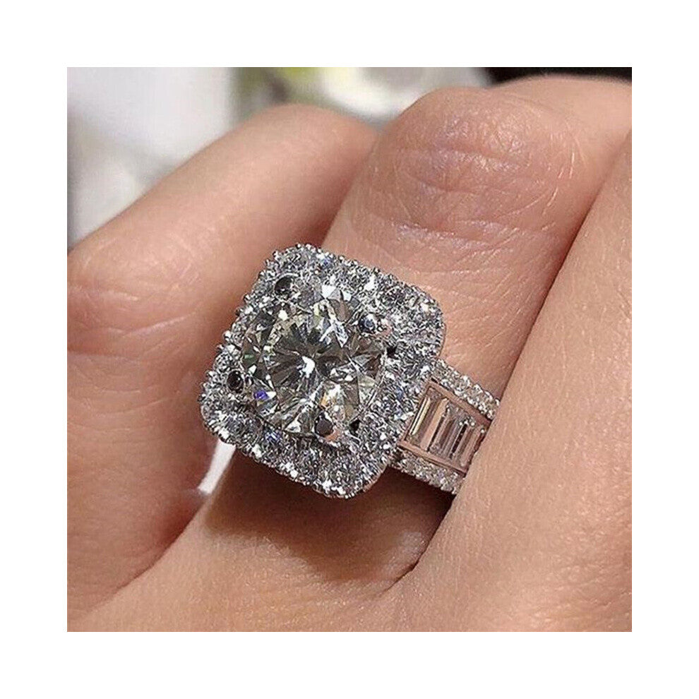 Newly-designed Engagement Rings for Women High-quality Cubic Zirconia Gorgeous Proposal Ring Gift Wedding Bands Jewelry