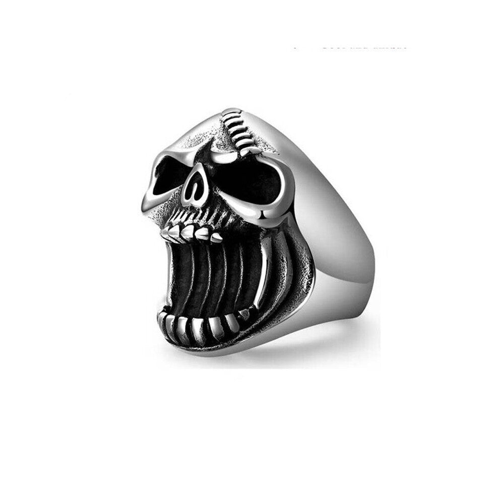 Bottle Opener Ring For Men Hip-Hop Men's Metal Skull Rings Ghost Head Skull Ring Gothic Punk Rock Biker Jewelry Accessories