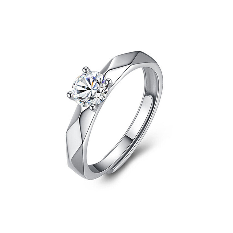 Geometric Rings Multi-Section Adjustable Matching Rhombus Wedding Ring Couple Engagement Jewelry Party Party Gift