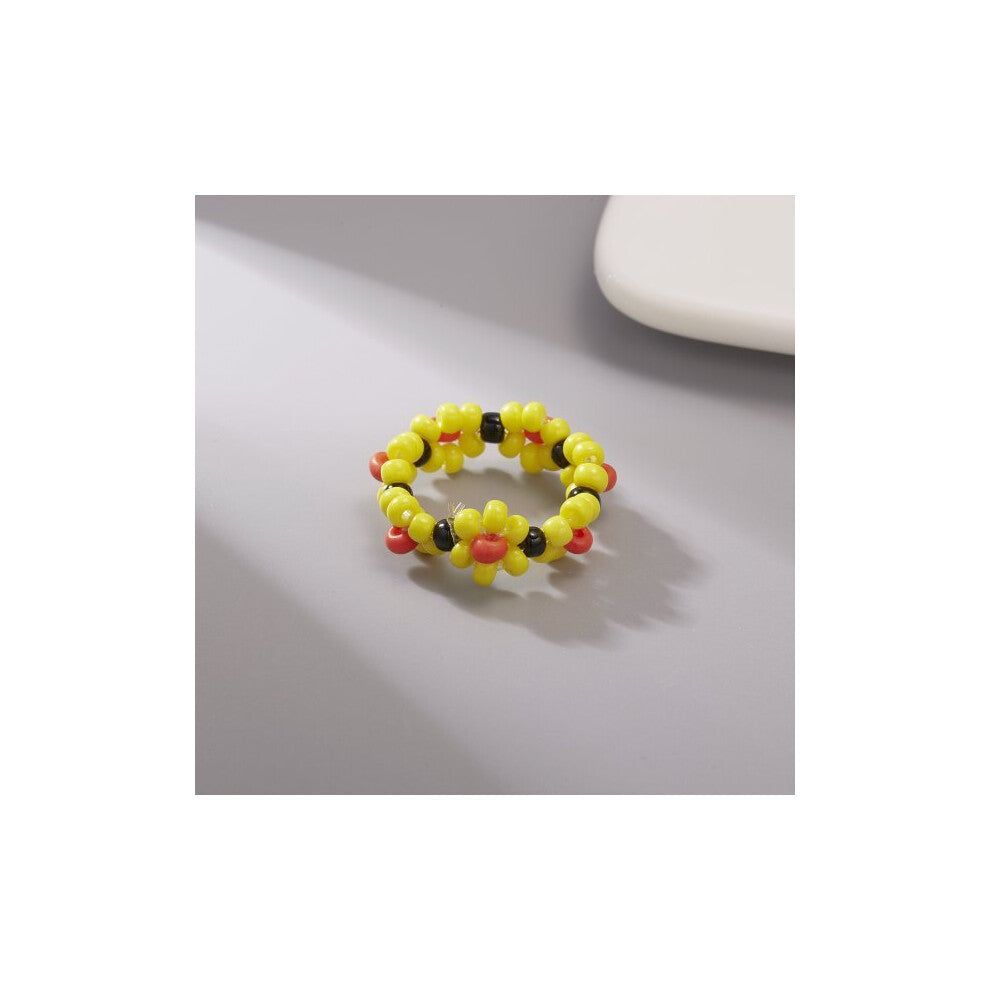 Red Rose Flower Leaves Opening Ring For Women Rhinestone Flowers Adjustable Finger Ring Engagement Jewelry Gift