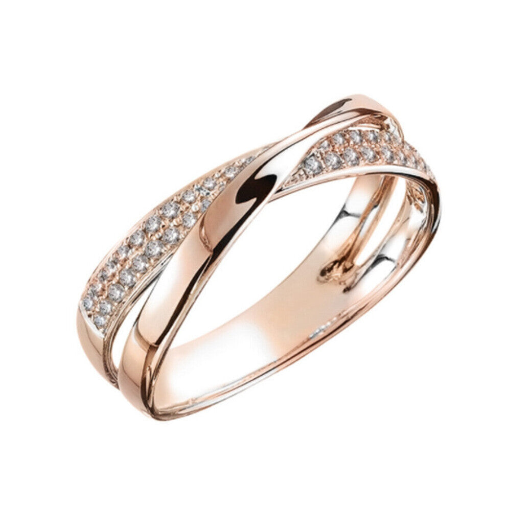 925 Sterling Silver Vintage Crystal Rings For Women Girls Wedding Engagement Jewelry Valentines Gift