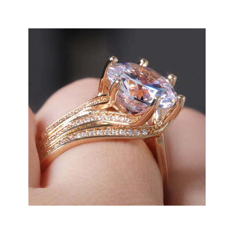 Zircon Ring Romantic Love Engagement Rings for Women Jewelry Ring Engagement Rings for Women